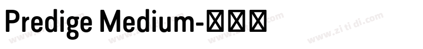 Predige Medium字体转换